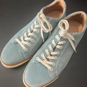 Allen Edmonds Porter Derby Blue Suede Shoes